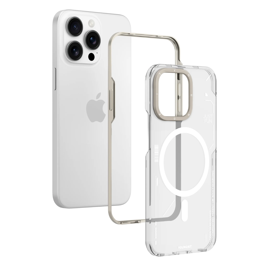 Funda Youngkit MagSafe - 2 piezas Crystal
