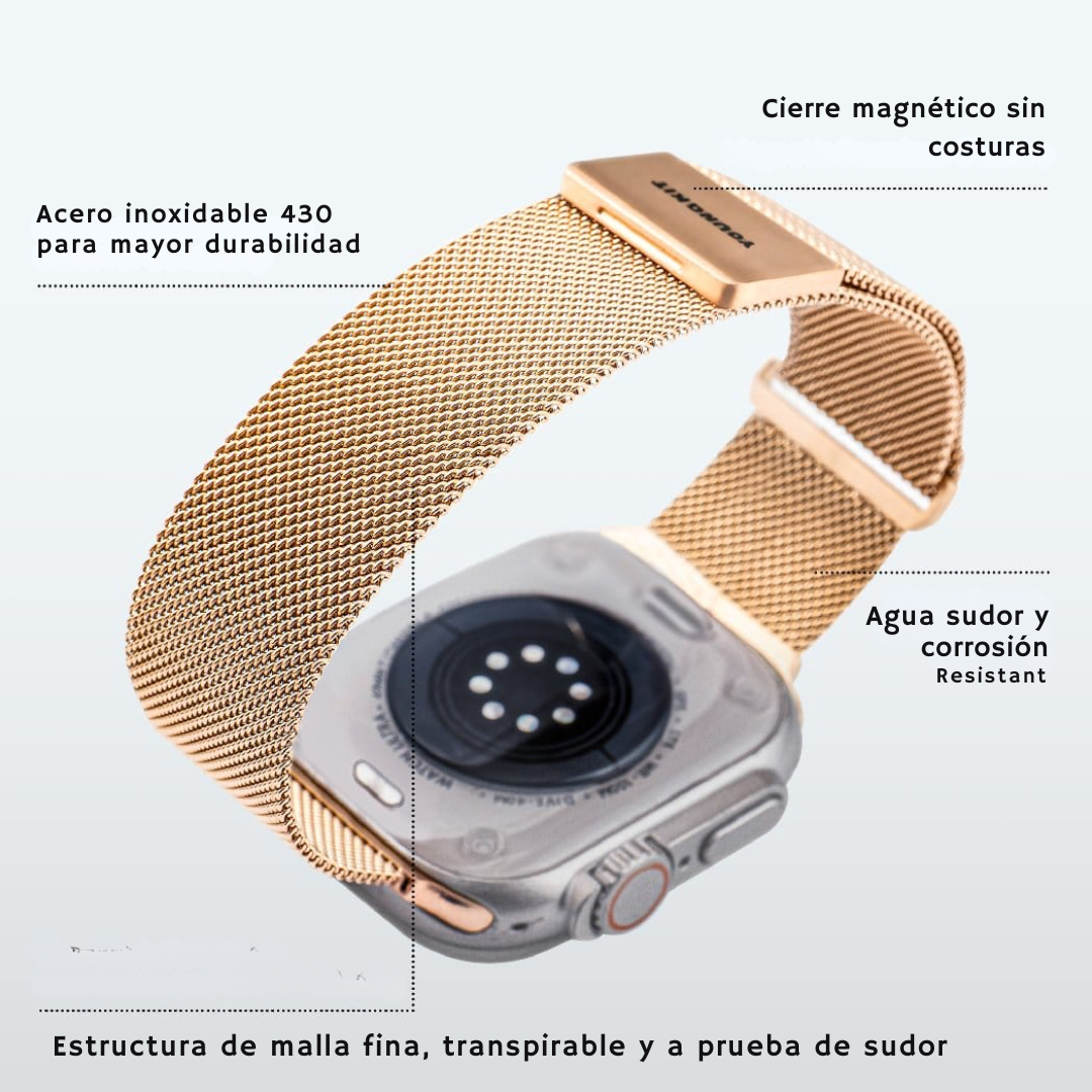 Correa magnética Youngkit Acero inoxidable 42-44-49mm